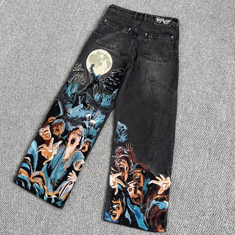Vescartes Graveyard Denim Jeans Black - 23