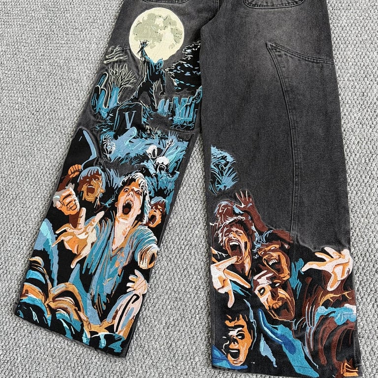Vescartes Graveyard Denim Jeans Black - 24