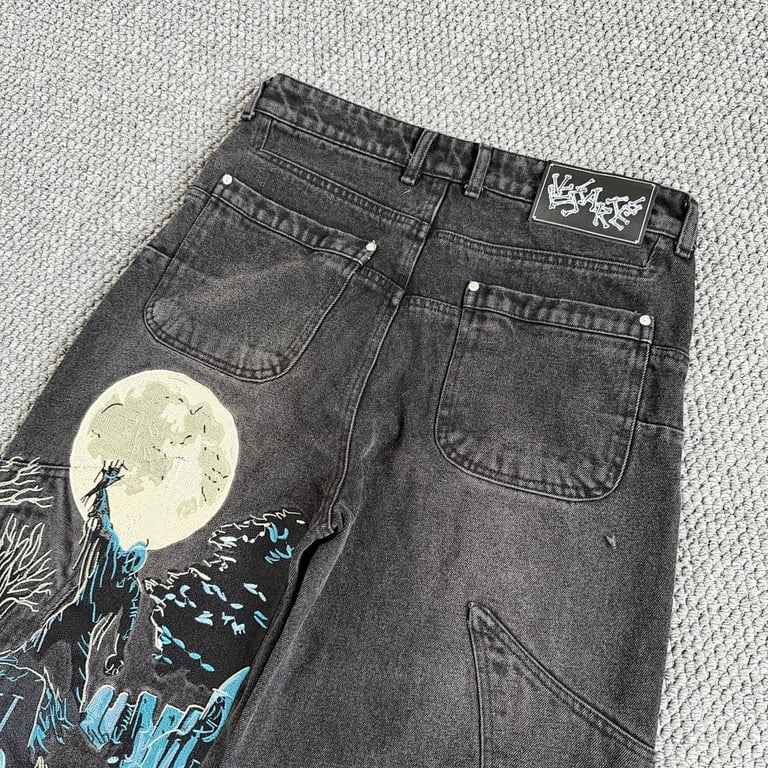 Vescartes Graveyard Denim Jeans Black - 29