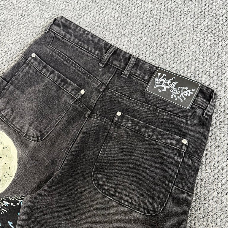 Vescartes Graveyard Denim Jeans Black - 30