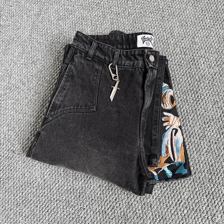 Vescartes Graveyard Denim Jeans Black - 9
