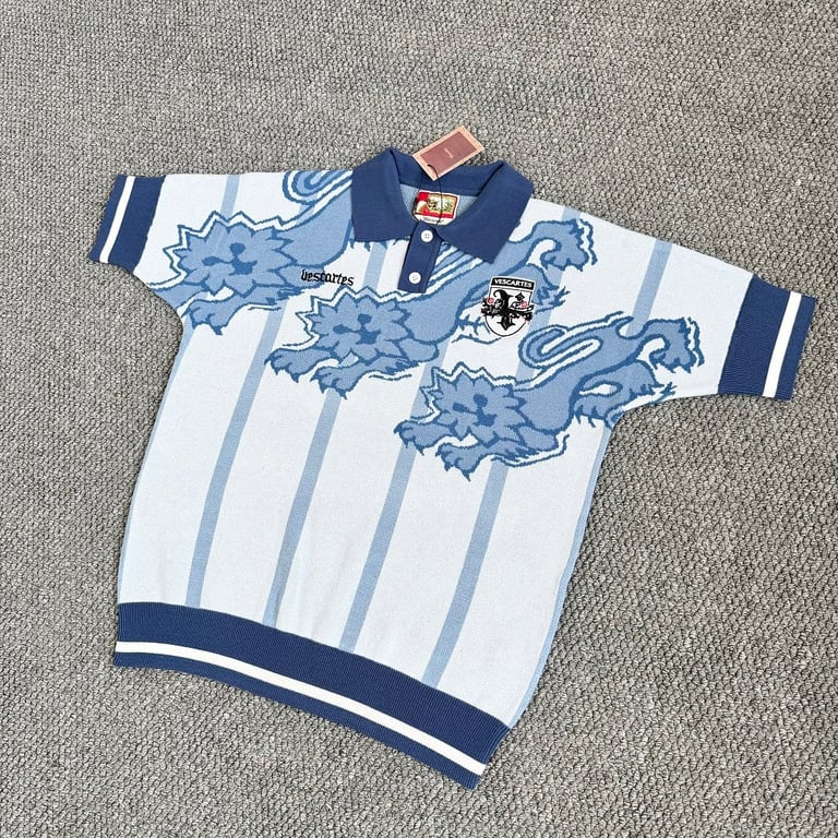 Vescartes England Knitted Jersey Blue
