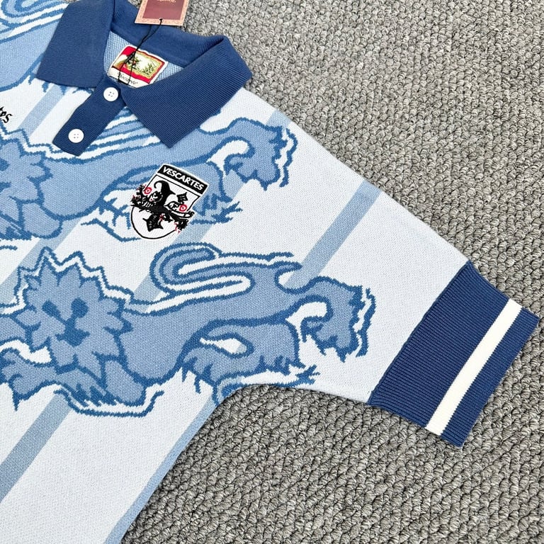 Vescartes England Knitted Jersey Blue - 11