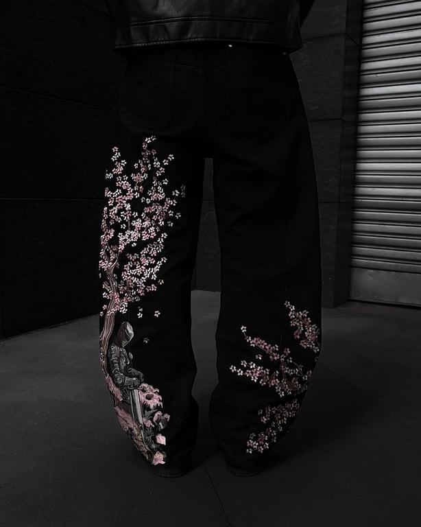 Vescartes Blossom Denim Black - 28