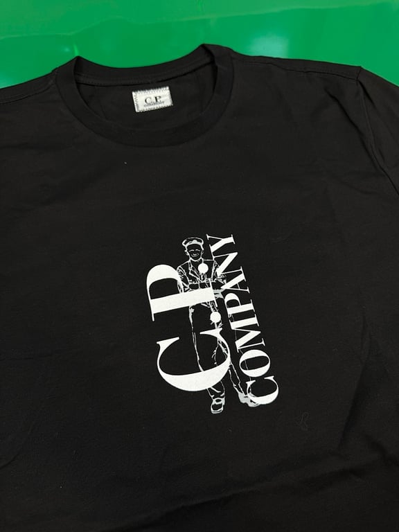 C.P. Company Sailor Logo Tee Black - 6