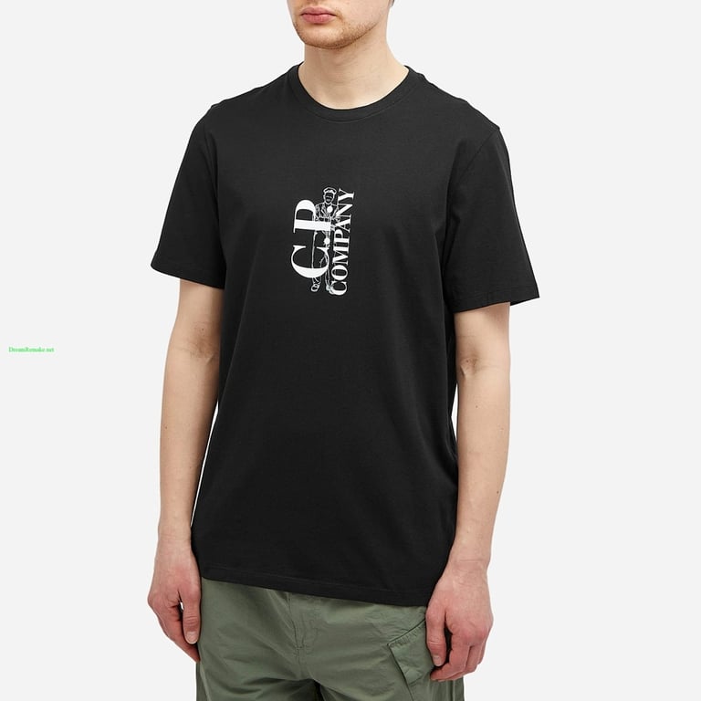 C.P. Company Sailor Logo Tee Black - 10