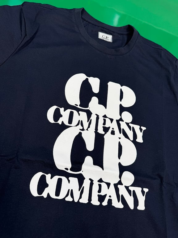 C.P. Company Mirror Logo T-Shirt Navy - 4
