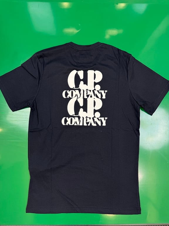 C.P. Company Mirror Logo T-Shirt Navy - 6