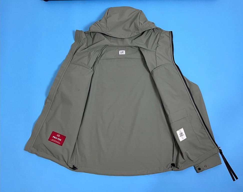 C.P. Company Pro-Tek Logo Plaque Hooded Jacket - 26
