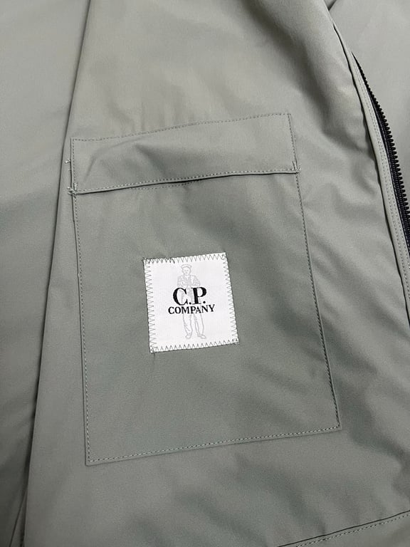 C.P. Company Pro-Tek Logo Plaque Hooded Jacket - 32