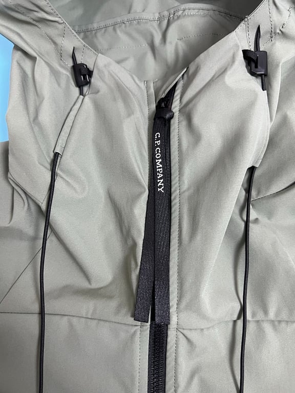 C.P. Company Pro-Tek Logo Plaque Hooded Jacket - 35