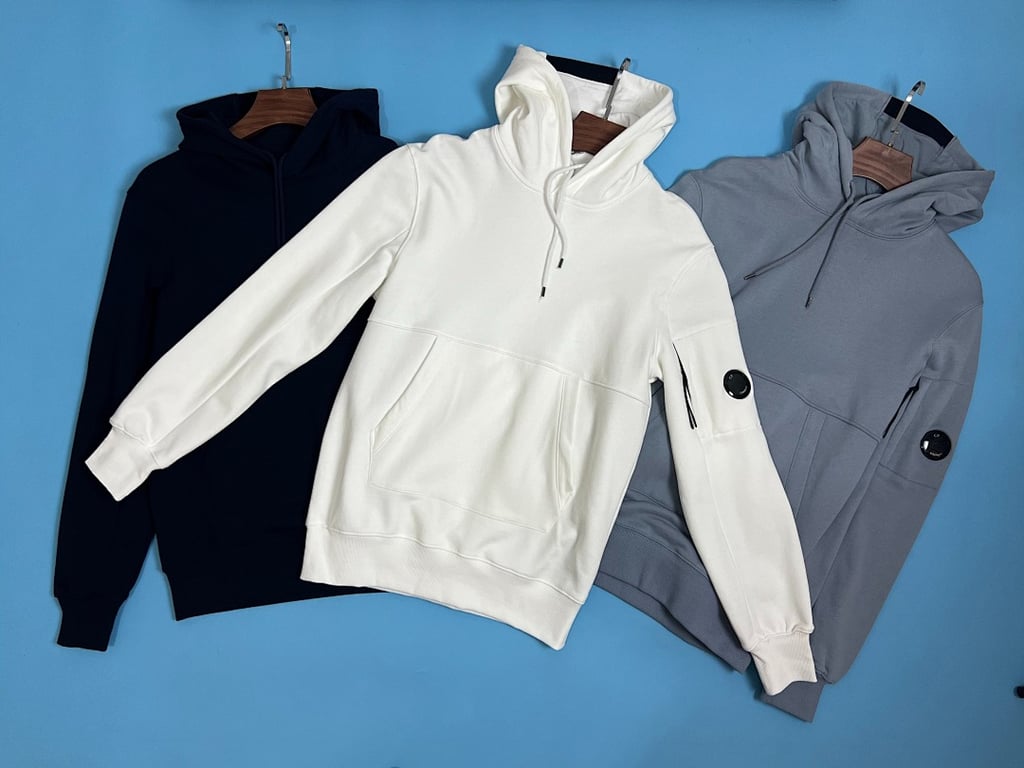 C.P. Company Diagonal Raised Fleece Hoodie - 7