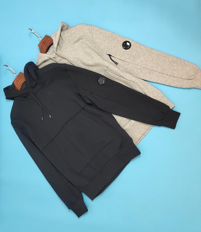 C.P. Company Diagonal Raised Fleece Hoodie - 8