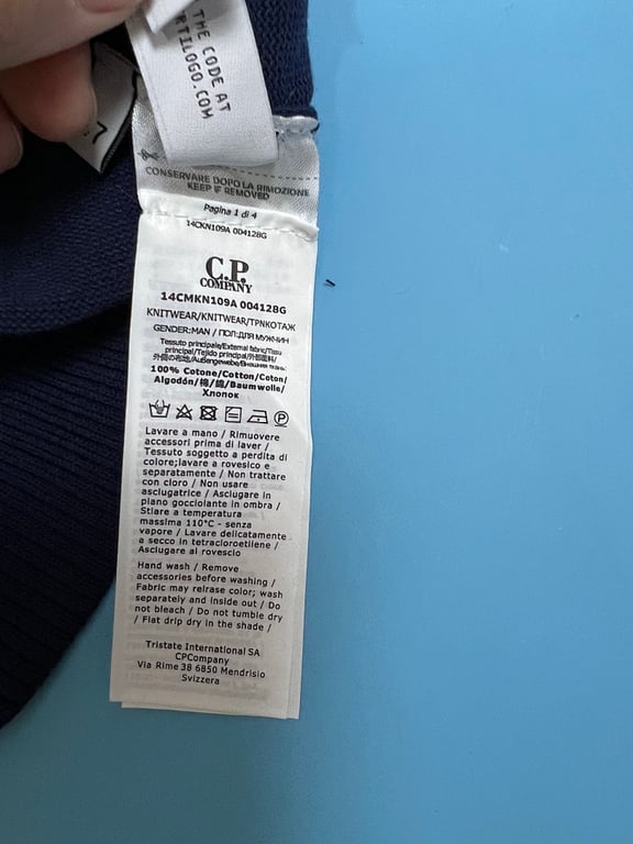C.P. Company Mercury Cotton Crepe Knit Sweater - 20