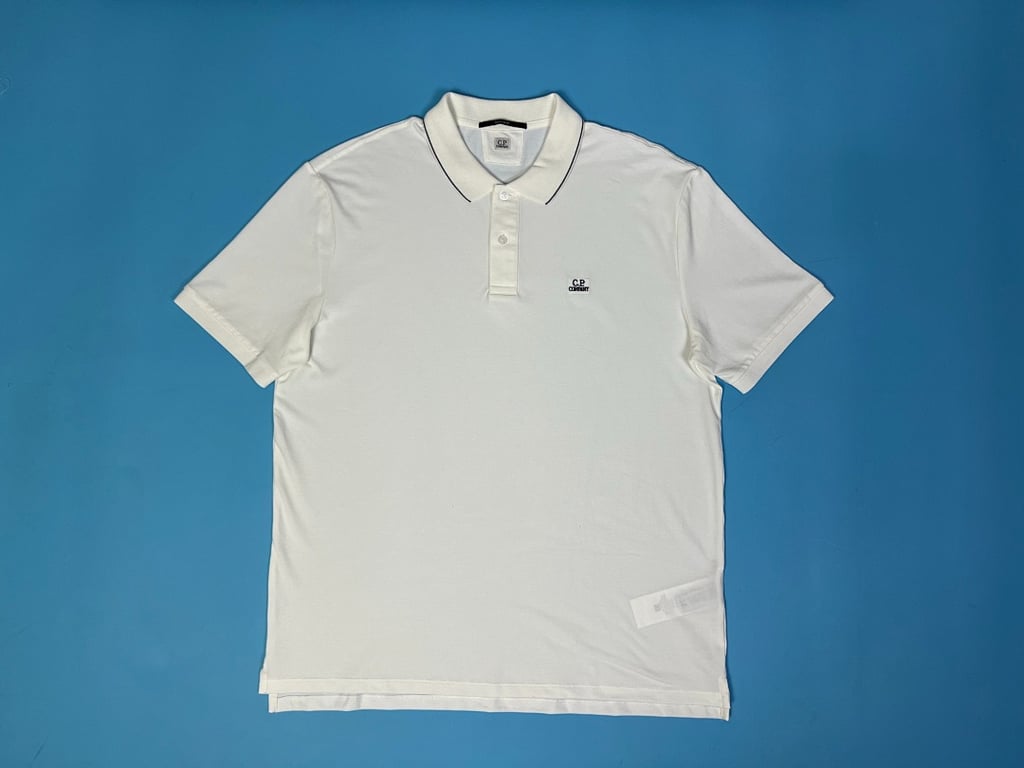 C.P. Company Piquet Striped Collar Polo - 11