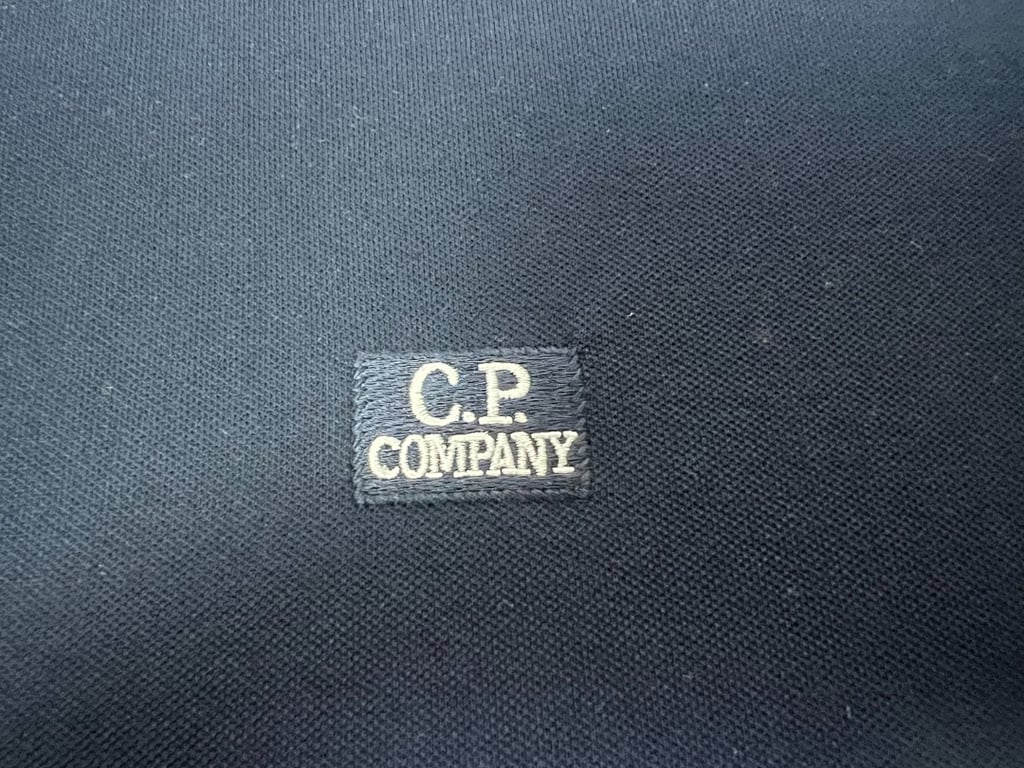C.P. Company Piquet Striped Collar Polo - 17