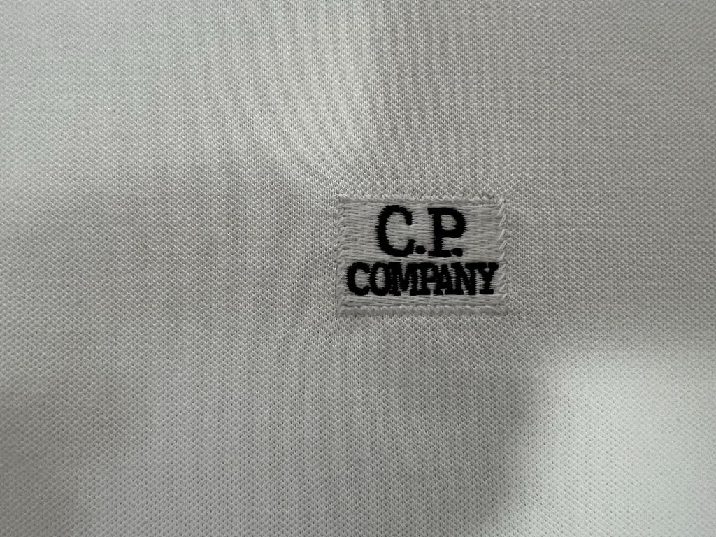 C.P. Company Piquet Striped Collar Polo - 18