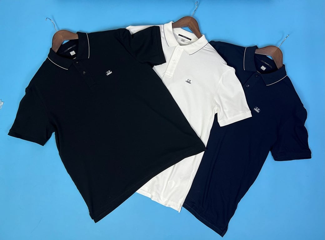 C.P. Company Piquet Striped Collar Polo - 3