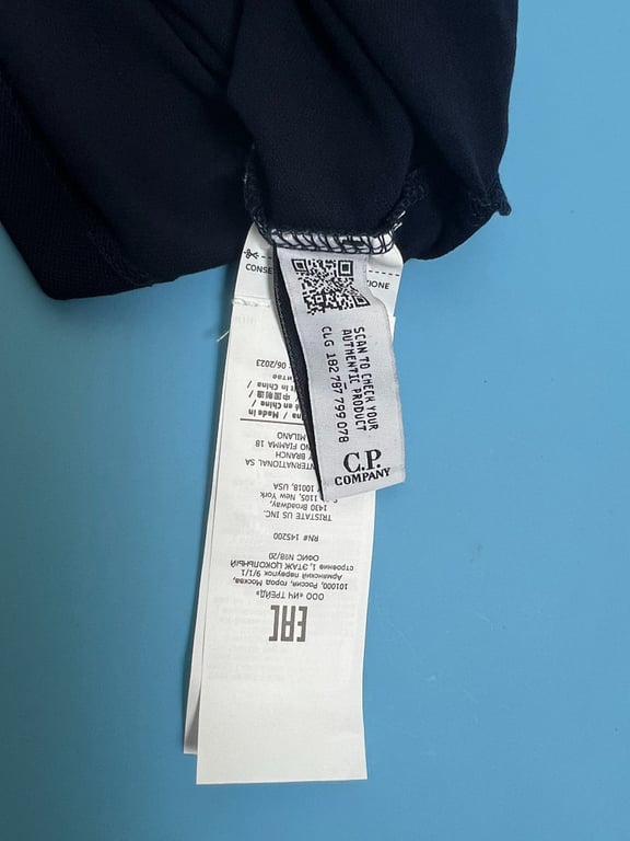 C.P. Company Piquet Striped Collar Polo - 23