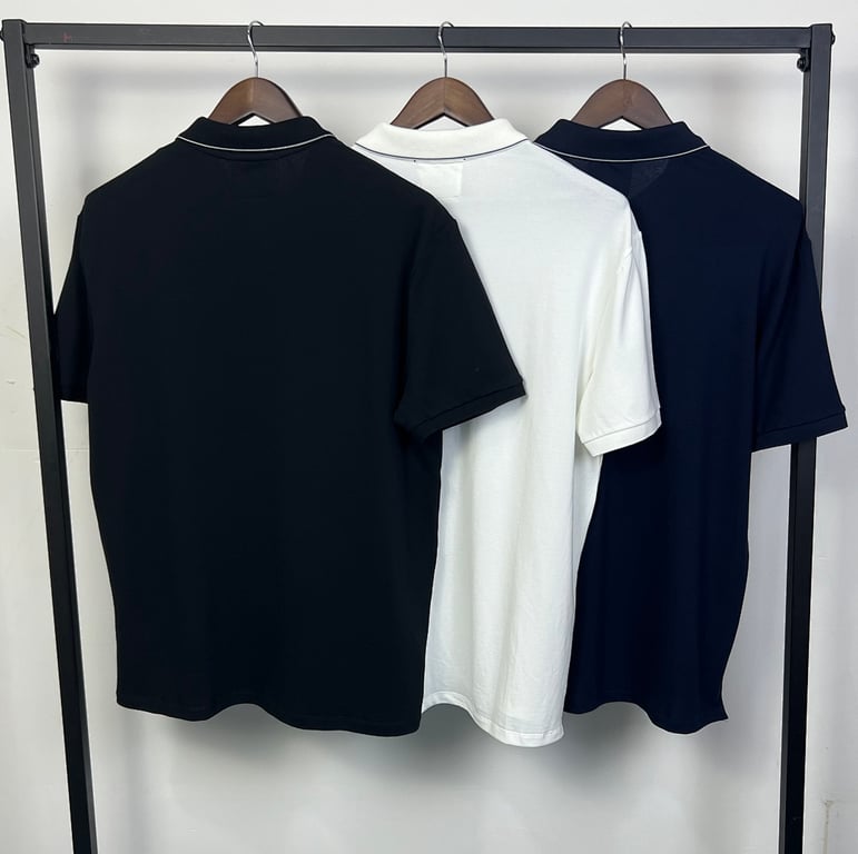 C.P. Company Piquet Striped Collar Polo - 5