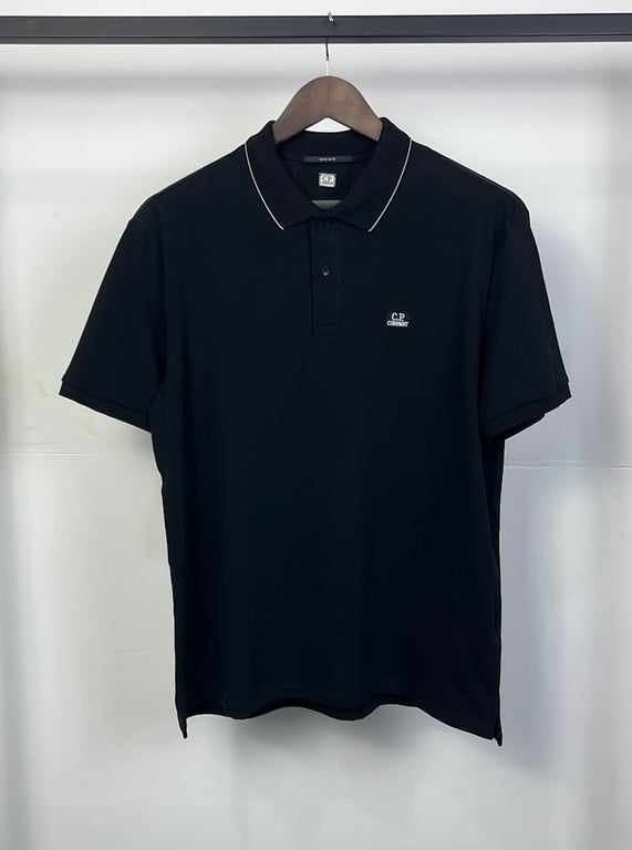 C.P. Company Piquet Striped Collar Polo - 6