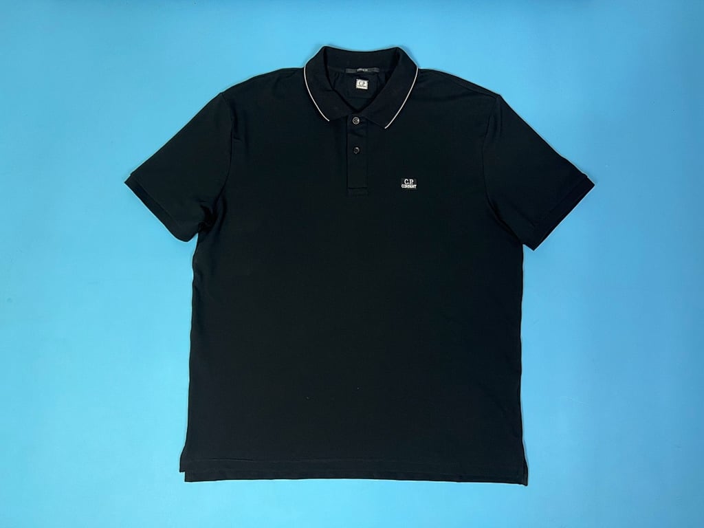 C.P. Company Piquet Striped Collar Polo - 9