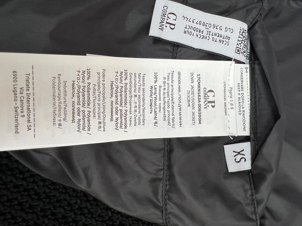 C.P. Company Mixed Hooded Wool Cardigan Black - 35