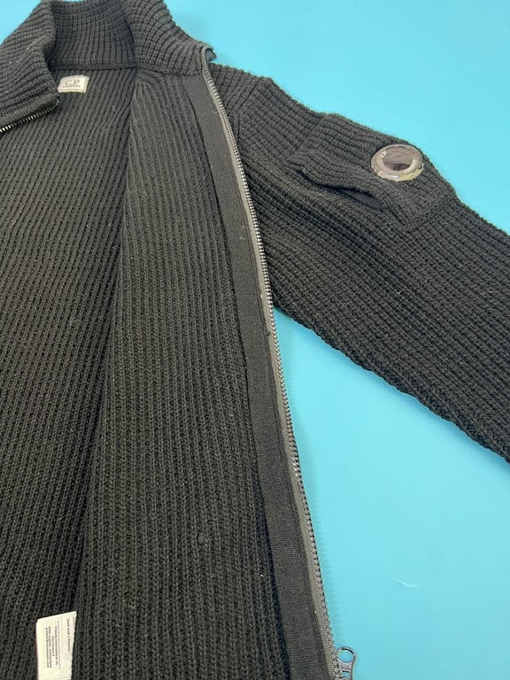 C.P. Company Full Zip Ribbed Sweater - 20