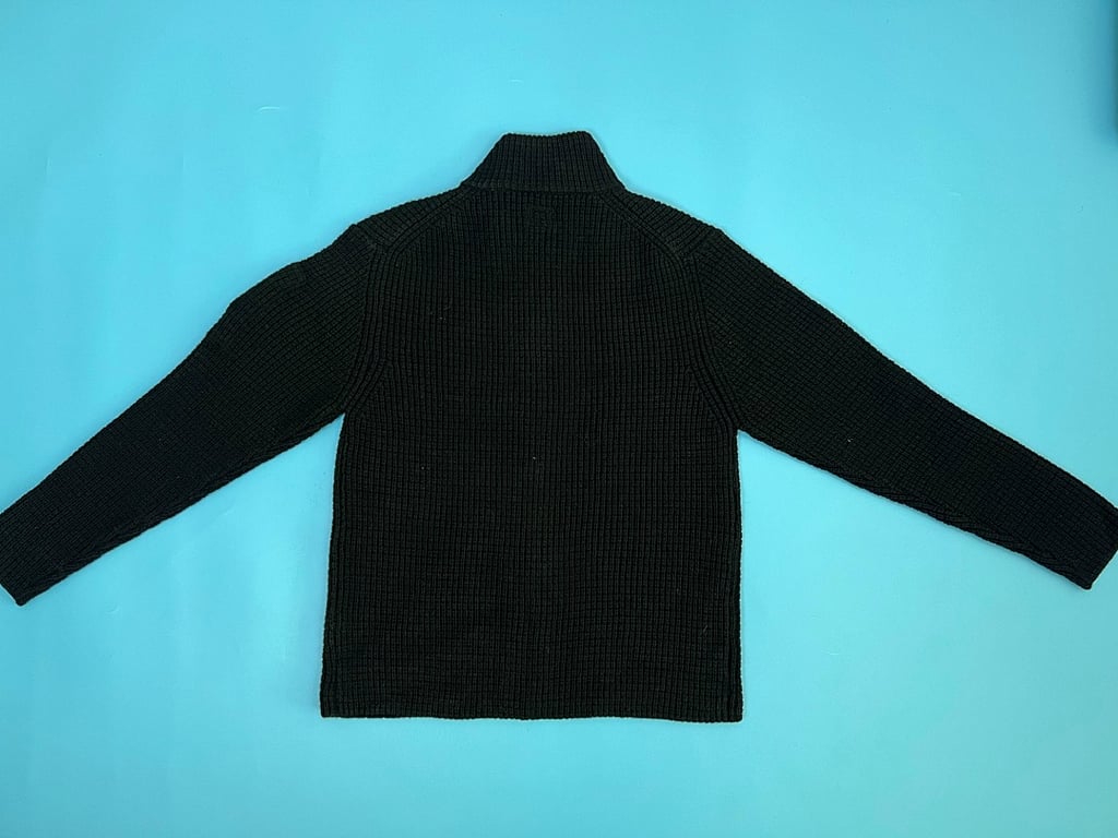 C.P. Company Full Zip Ribbed Sweater - 8