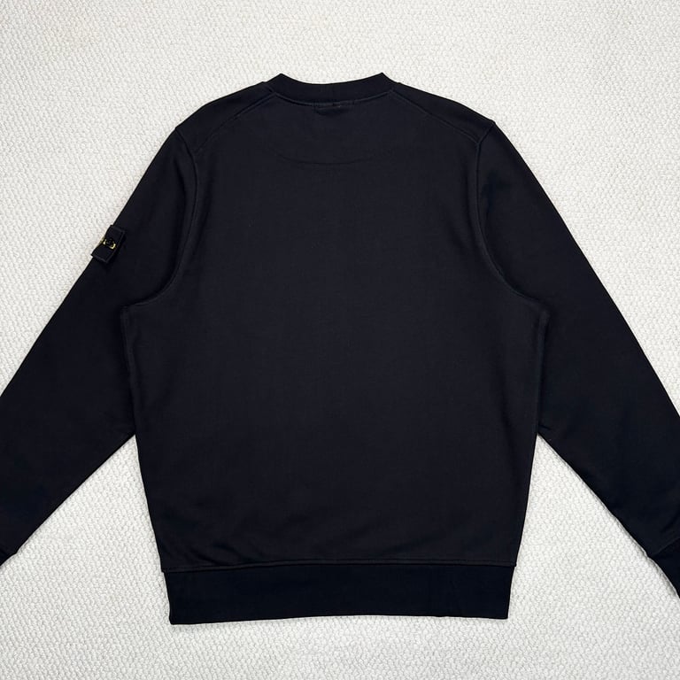 Stone Island Classic Crewneck Sweatshirt Black - 6