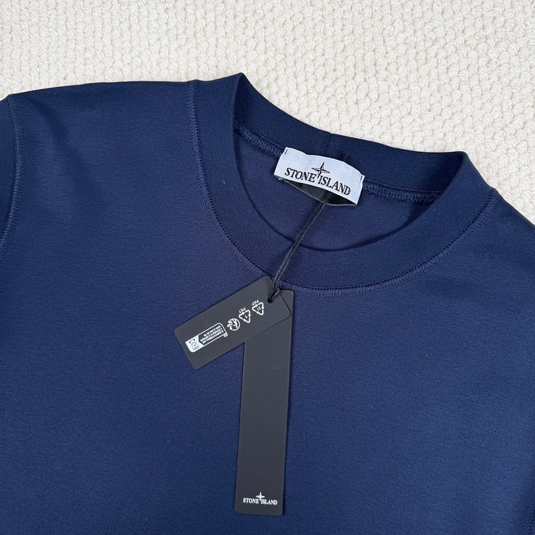Stone Island Crewneck Sweatshirt Navy Blue - 14
