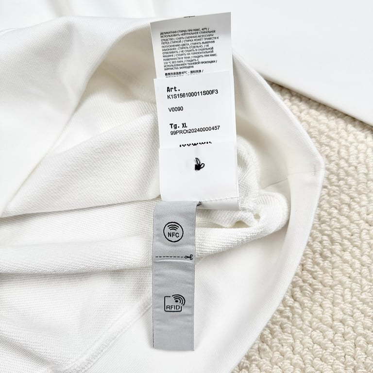 Stone Island Compass Patch Sweatshirt White - 12