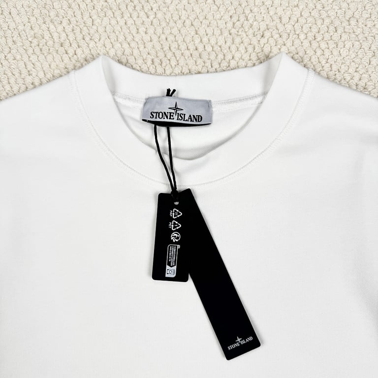 Stone Island Compass Patch Sweatshirt White - 15
