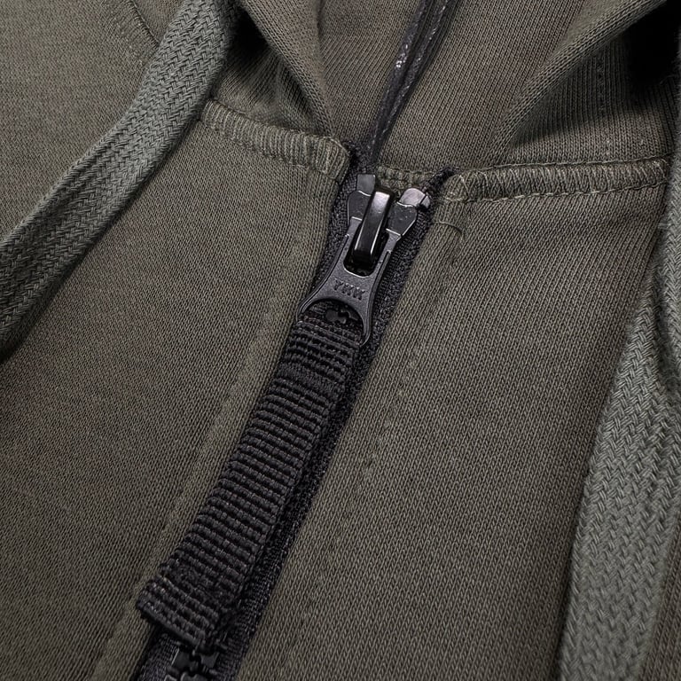 Stone Island Zip-Up Hoodie Green - 12