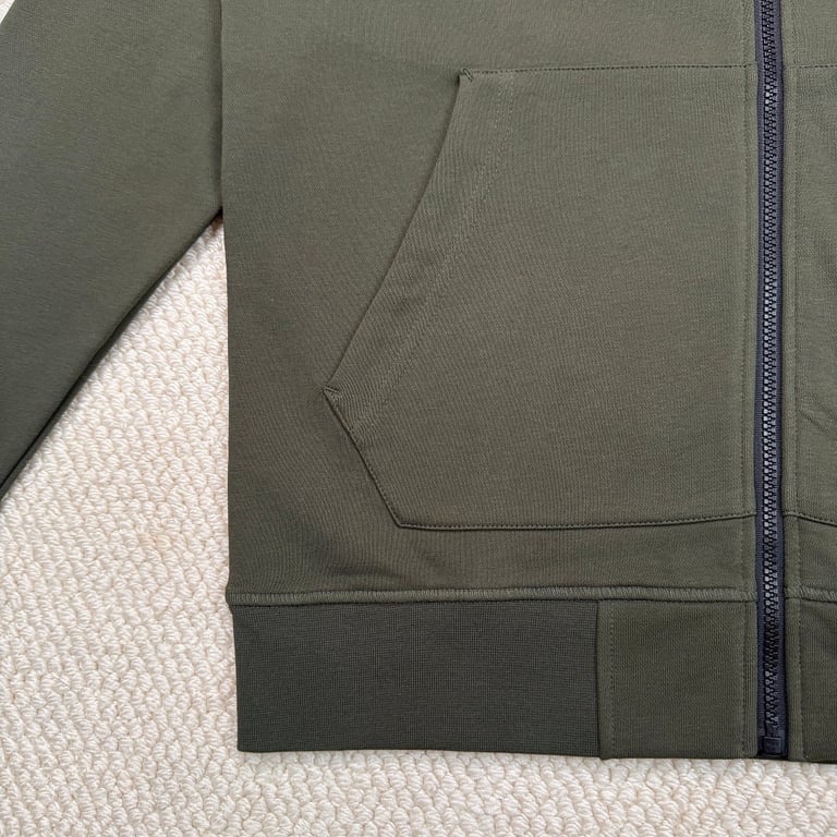 Stone Island Zip-Up Hoodie Green - 15