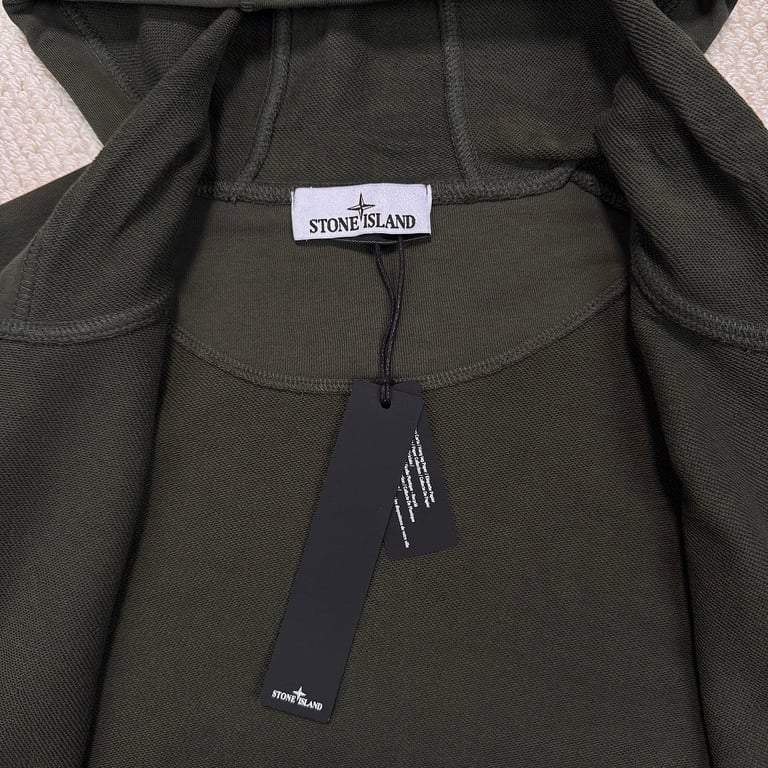 Stone Island Zip-Up Hoodie Green - 18