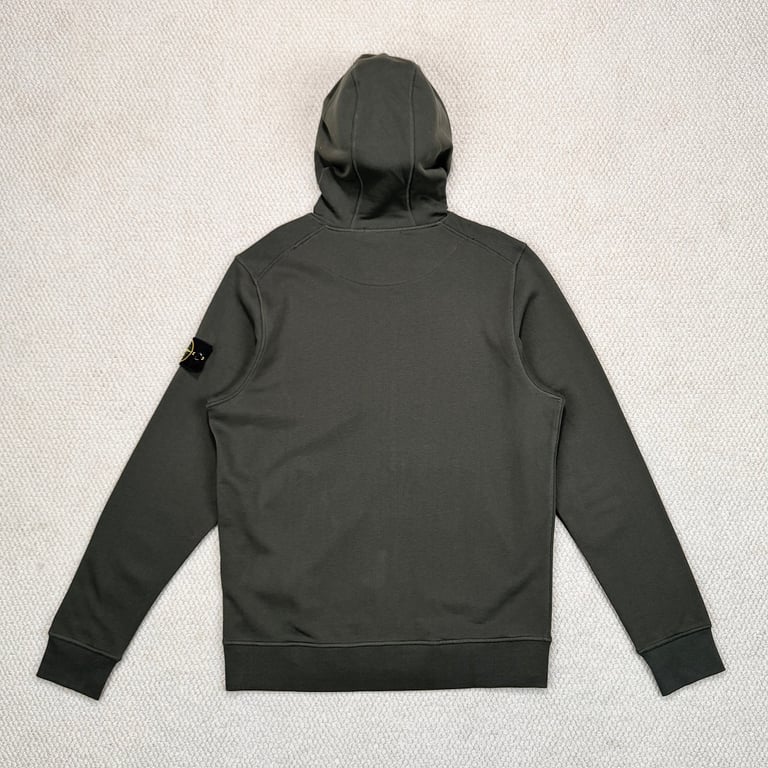 Stone Island Zip-Up Hoodie Green - 5