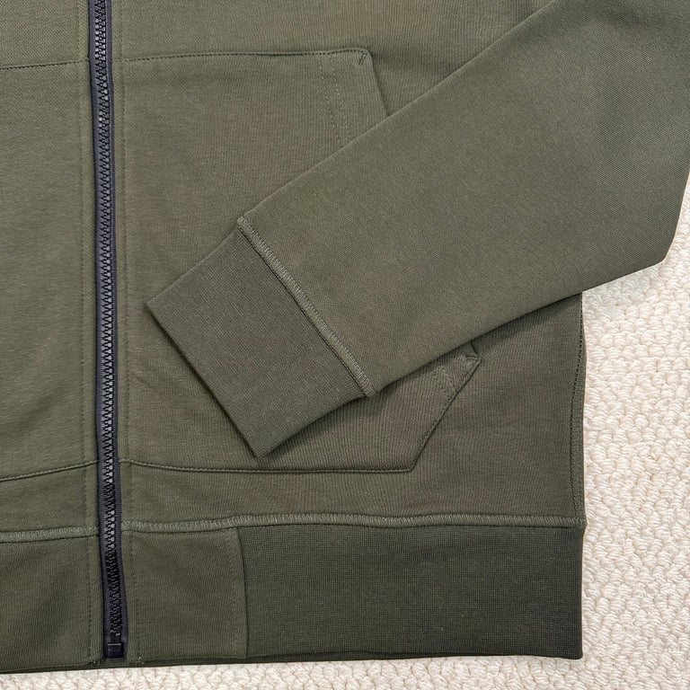 Stone Island Zip-Up Hoodie Green - 9