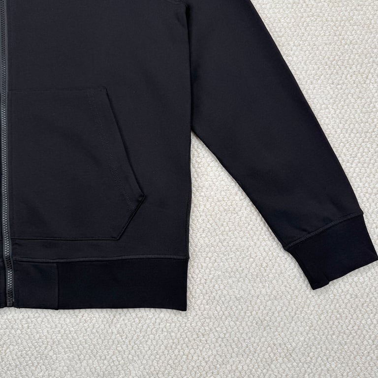 Stone Island Zip-Up Hoodie Black - 11