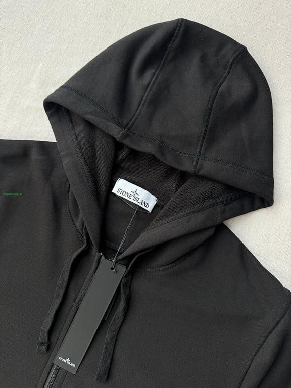 Stone Island Zip-Up Hoodie Black - 24