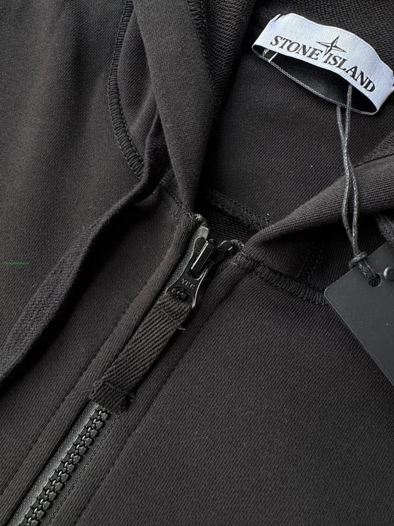 Stone Island Zip-Up Hoodie Black - 26