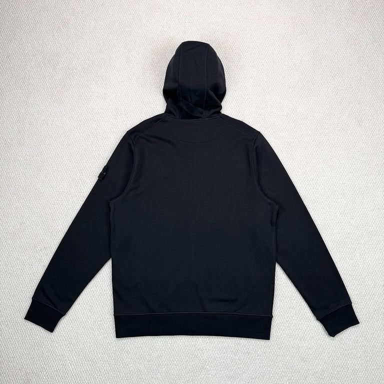 Stone Island Zip-Up Hoodie Black - 5