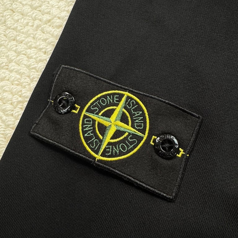 Stone Island Zip-Up Hoodie Black - 9