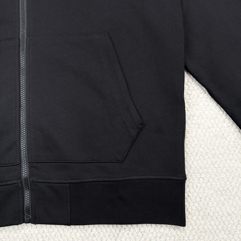 Stone Island Zip-Up Hoodie Black - 10