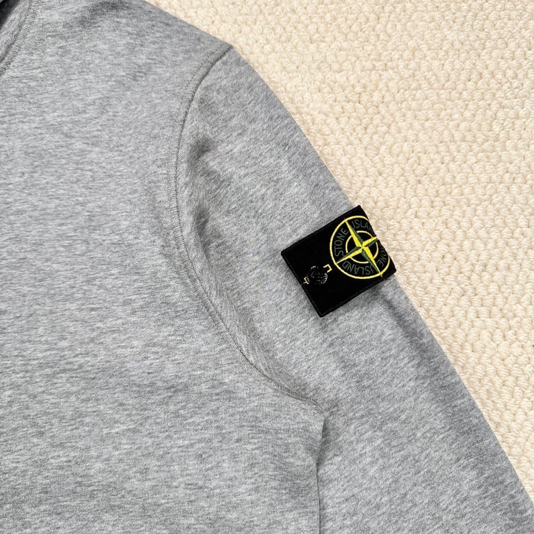 Stone Island Zip-Up Hoodie Grey - 15