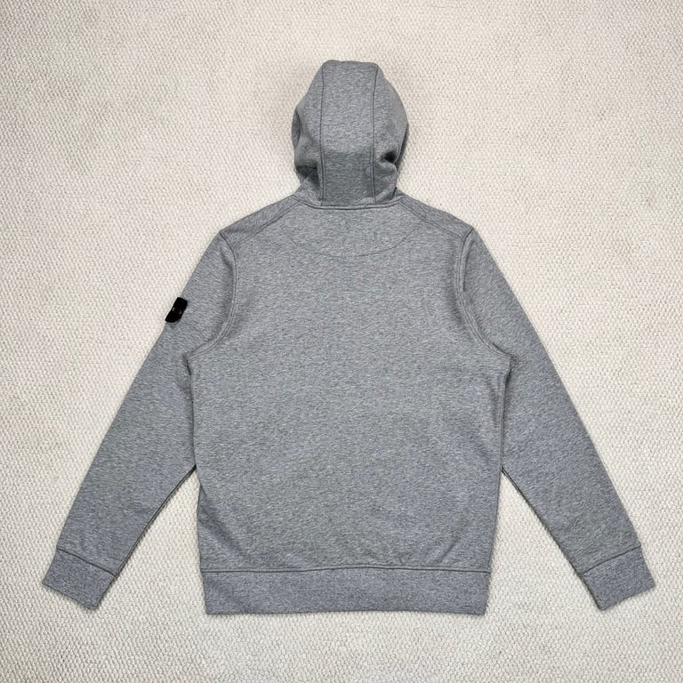 Stone Island Zip-Up Hoodie Grey - 5