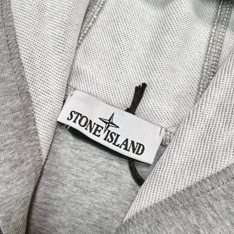 Stone Island Zip-Up Hoodie Grey - 9