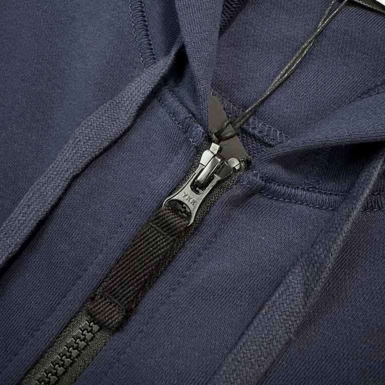 Stone Island Zip-Up Hoodie Navy Blue - 13