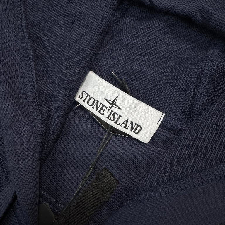 Stone Island Zip-Up Hoodie Navy Blue - 14