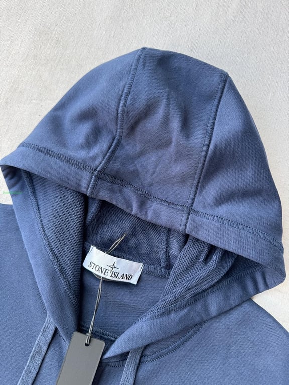 Stone Island Zip-Up Hoodie Navy Blue - 19